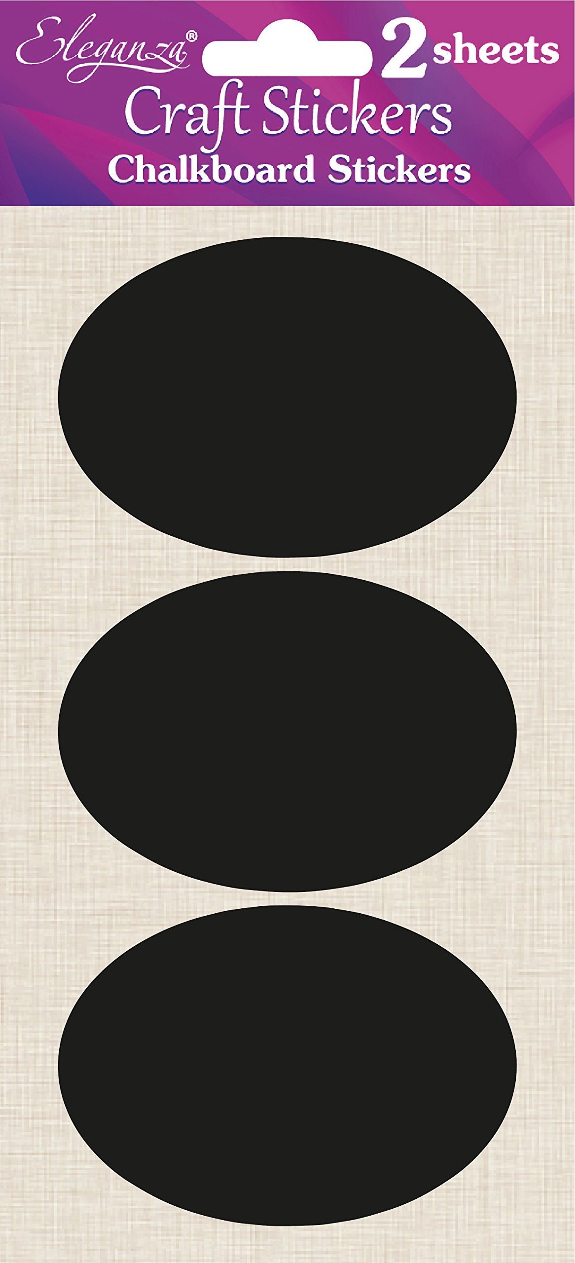 OVAL CHALKBOARD Eleganza Stickers Invitations Crafts Scrap Cards 2 Sheets