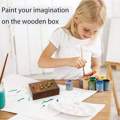 Miniatura 6 de Pequeña caja de regalo de madera con tapa deslizante, caja de recuerdos de madera pequeña con tapa deslizante, caja USB para