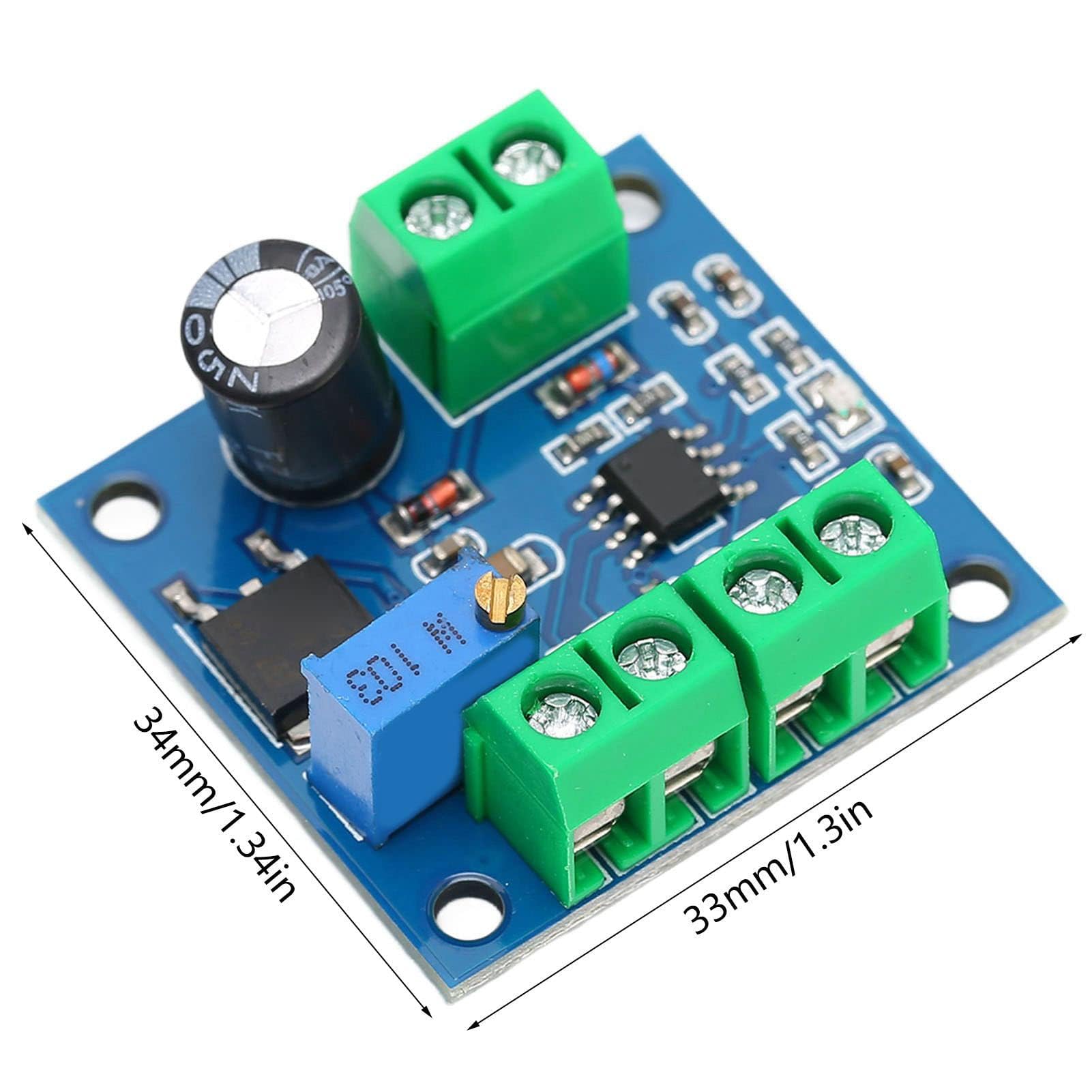 Modulo Convertitore Segnale Analogico 0-10V a 0-10KHz, Alta Precisione Classe 0.1, Isolamento Completo, 33x34mm, per Automazione Industriale