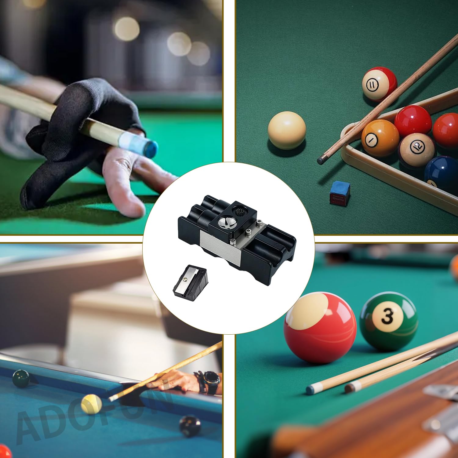 Amazon | ADOFUN ビリヤードキュー 9in1 修理ツール メンテナンス
