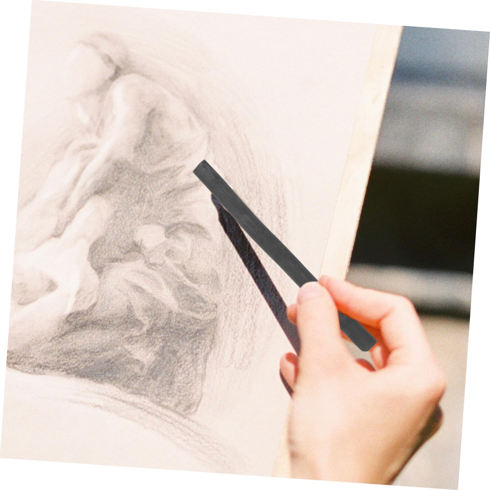 TEHAUX 60piezas Lápices De Carvón Comprimido Para Dibujo y Sombreado Para Artistas Para Sketching y Pintura