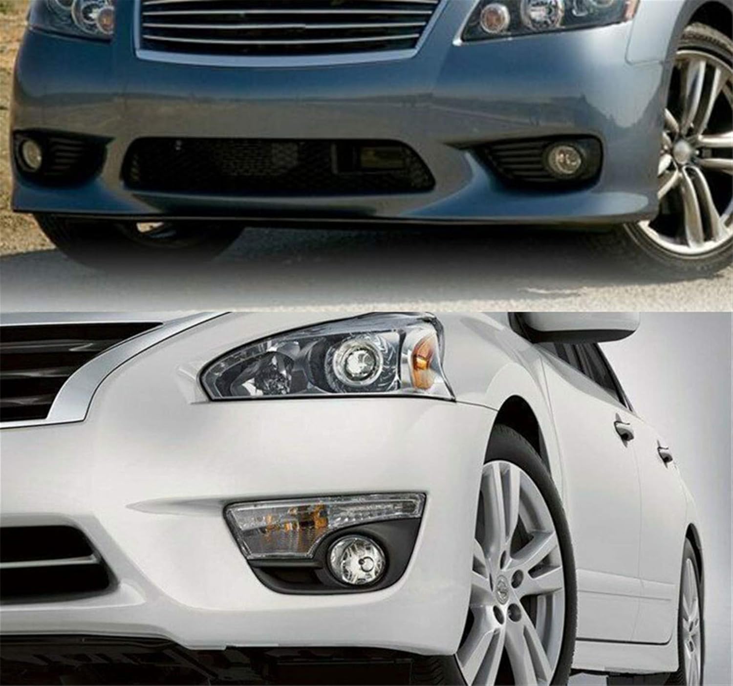 munirater 2-pack Clear Lens Halogen Fog Lamps Replacement for Altima/Maxima/Sentra/Infiniti Driver and Passenger