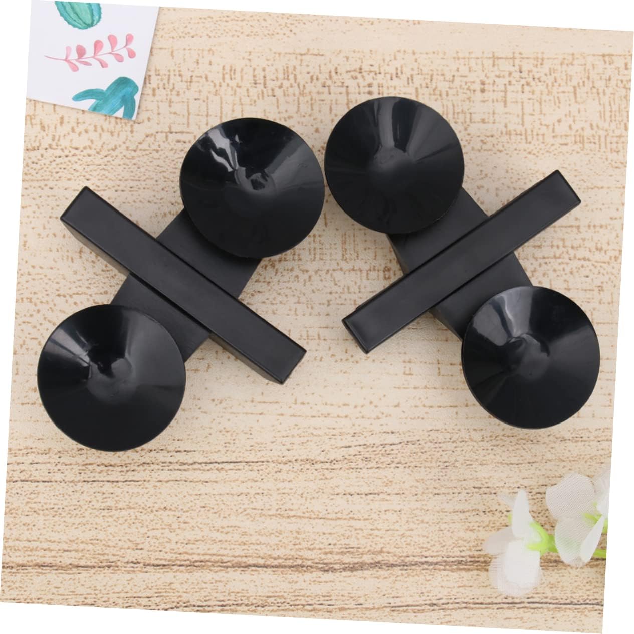 20pcs Glass Isolation Cups for Fish Tank Black Aquarium Divider Clips for Glass Thickness up to Easy Installation for Tank Segregation and Feeding