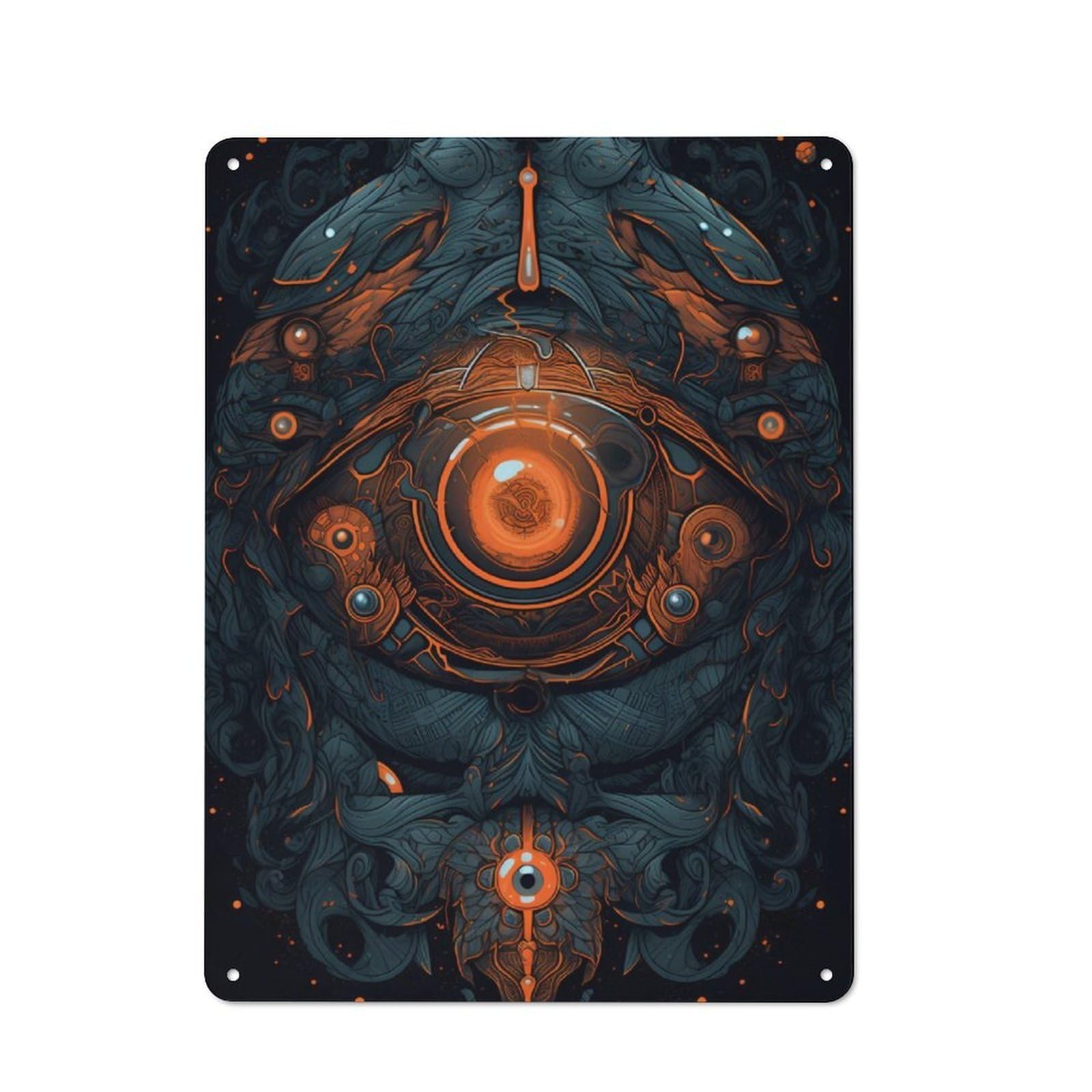 Junmoney Cyclops Enchantment Spells Vintage Tin Sign 40X30cm With For Café Or Home Bar, Suited To Café-Style Decor Fans