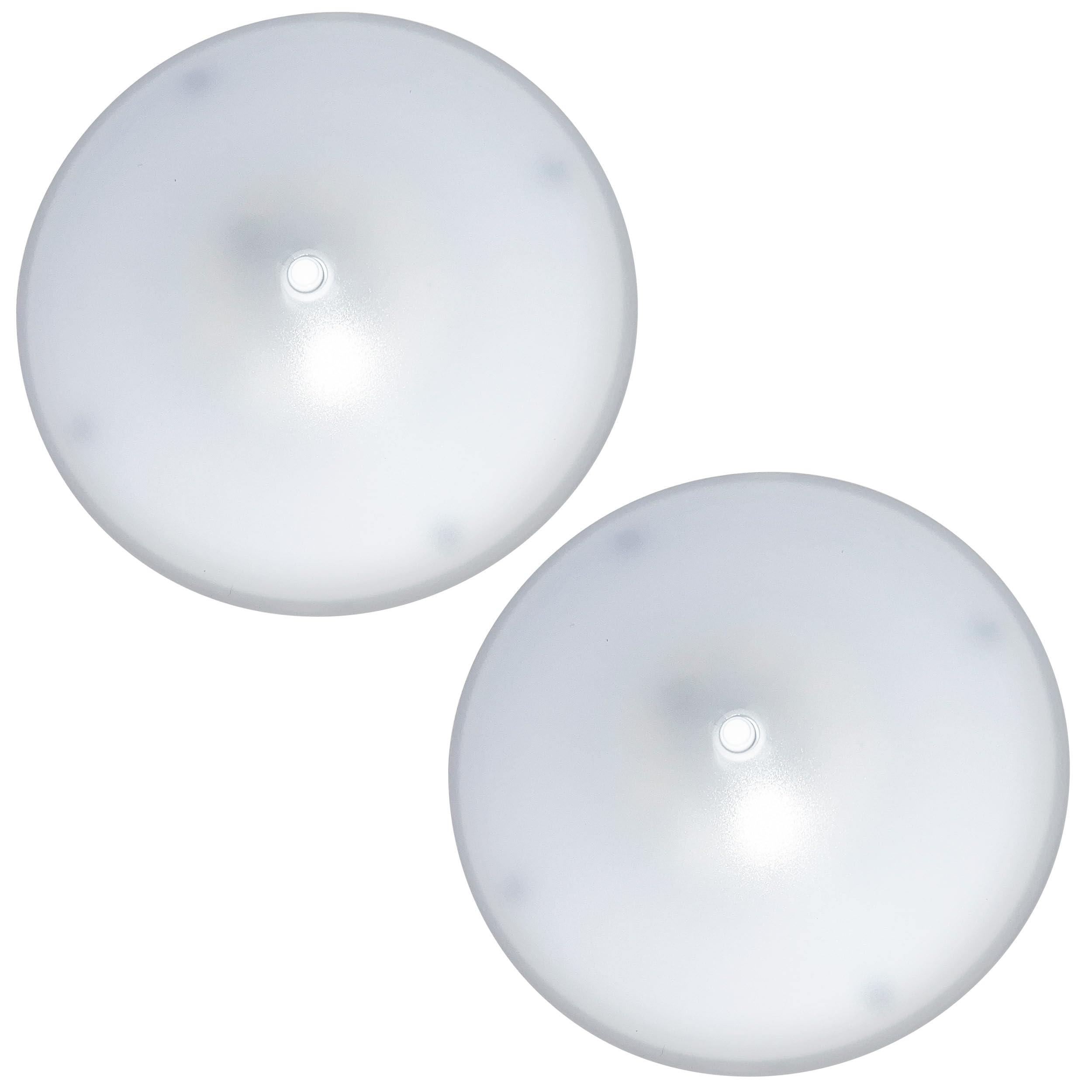 Command Electronics (2 White LED 4.5 inch Round Camper RV Trailer Utility Dome Lights/Switch