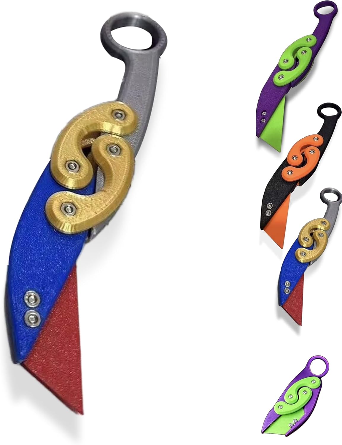 3D Fidget Knife Toy, 3D Printed Claw Neck Toys Knife, for