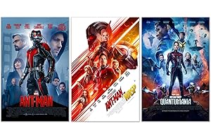 Ant-Man and the Wasp Quantumania Movie Poster Wall Art Prints 11x17 Set of 3