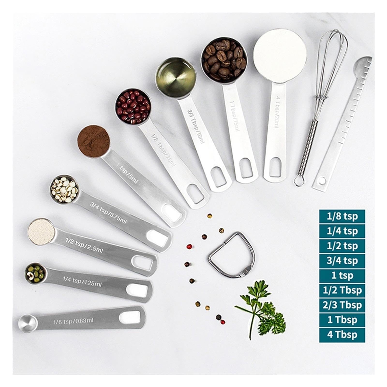 Set de cuilleres doseuses, compatible avec Leeseph, acier inoxydable
