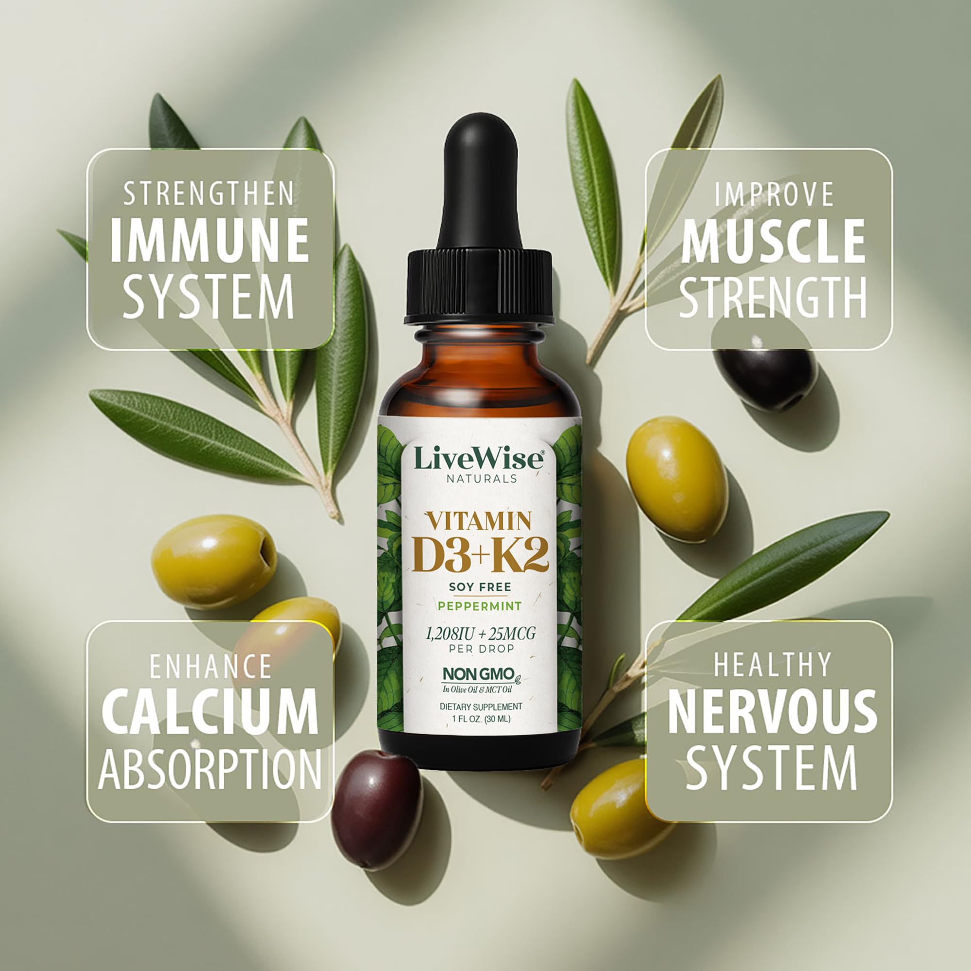 Live Wise Naturals Vitamin D3 K2 (MK-7) Peppermint Drops for Adults — Amazon image 5
