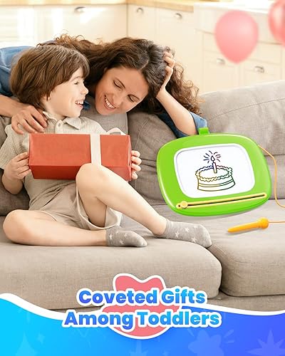 Miniatura 7 de Seimome Juguetes para niños de 1 a 3 años, tablero magnético de dibujo, juguetes para niños pequeños de 1, 2, 3 años, almohadilla de tablero de