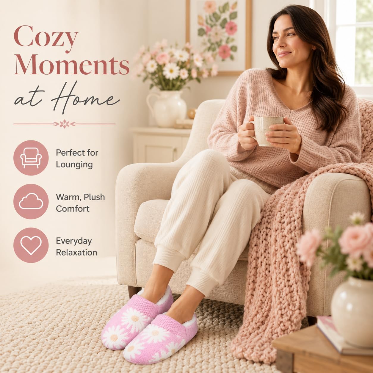 Laura Ashley Women's Classic Slippers