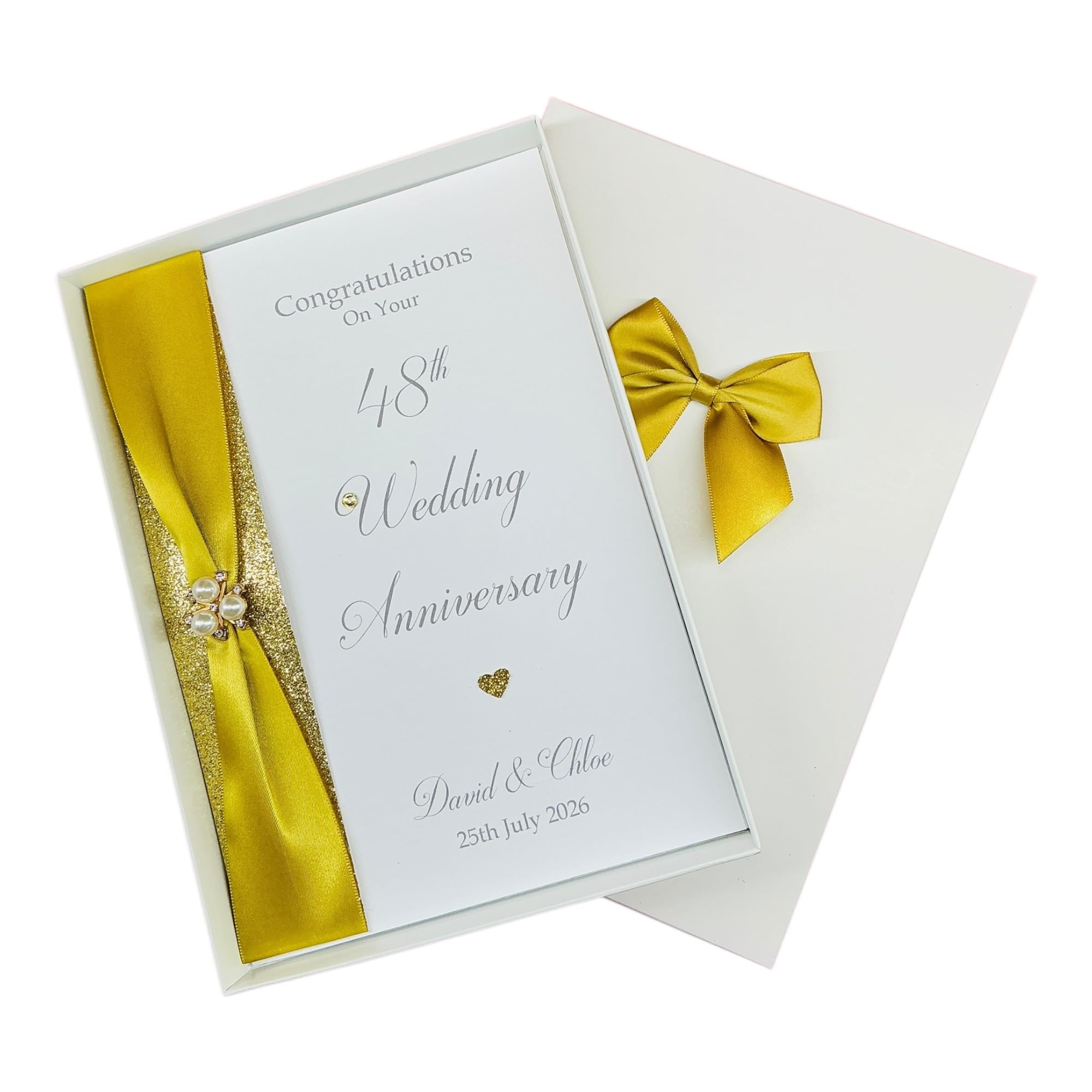 48th Wedding Anniversary Card Personalised 48 Years โ RA 48