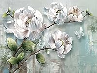 Vista 60 de Papel tapiz tropical de hojas de plátano verde, murales de plantas para dormitorio y sala de estar (no es autoadhesivo)