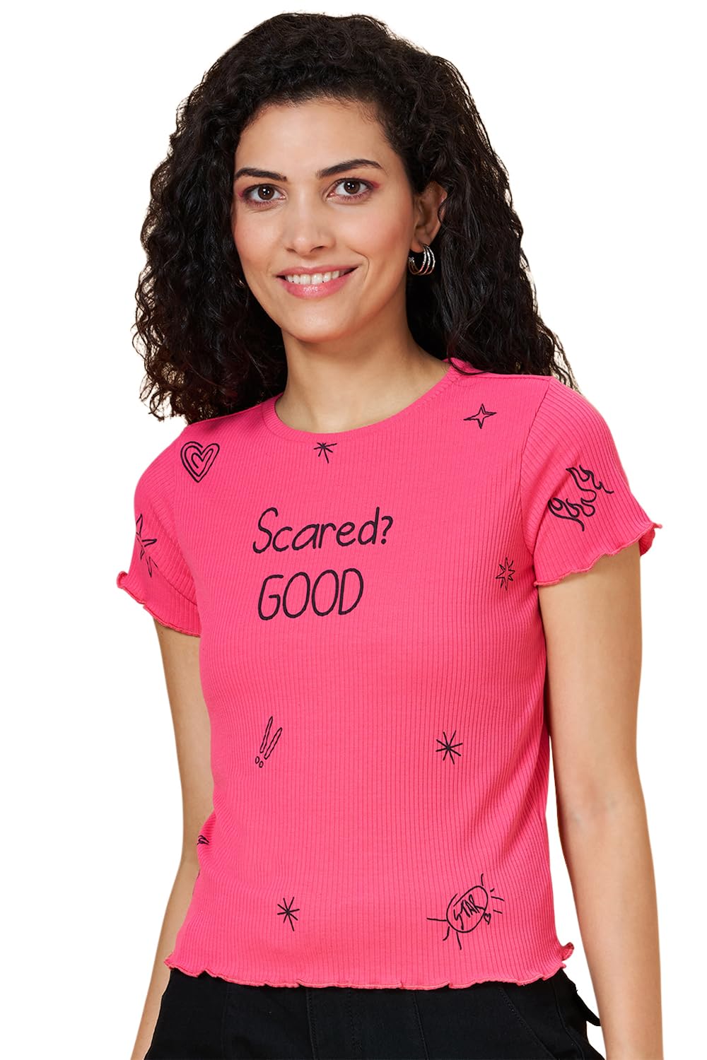 people by pantaloons Women's Graphic TEE-picture-38