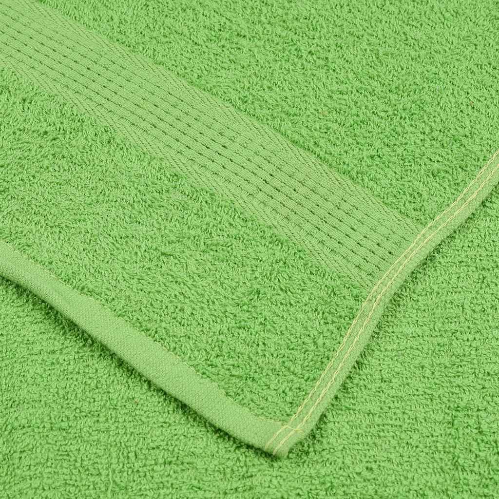 Frog Lot de 10 gants de toilette en 100 % coton, vert pomme, 30 x 30 cm, 360 g/m², pour salle de bain, invités, sauna et plage, absorbants, doux pour sécher