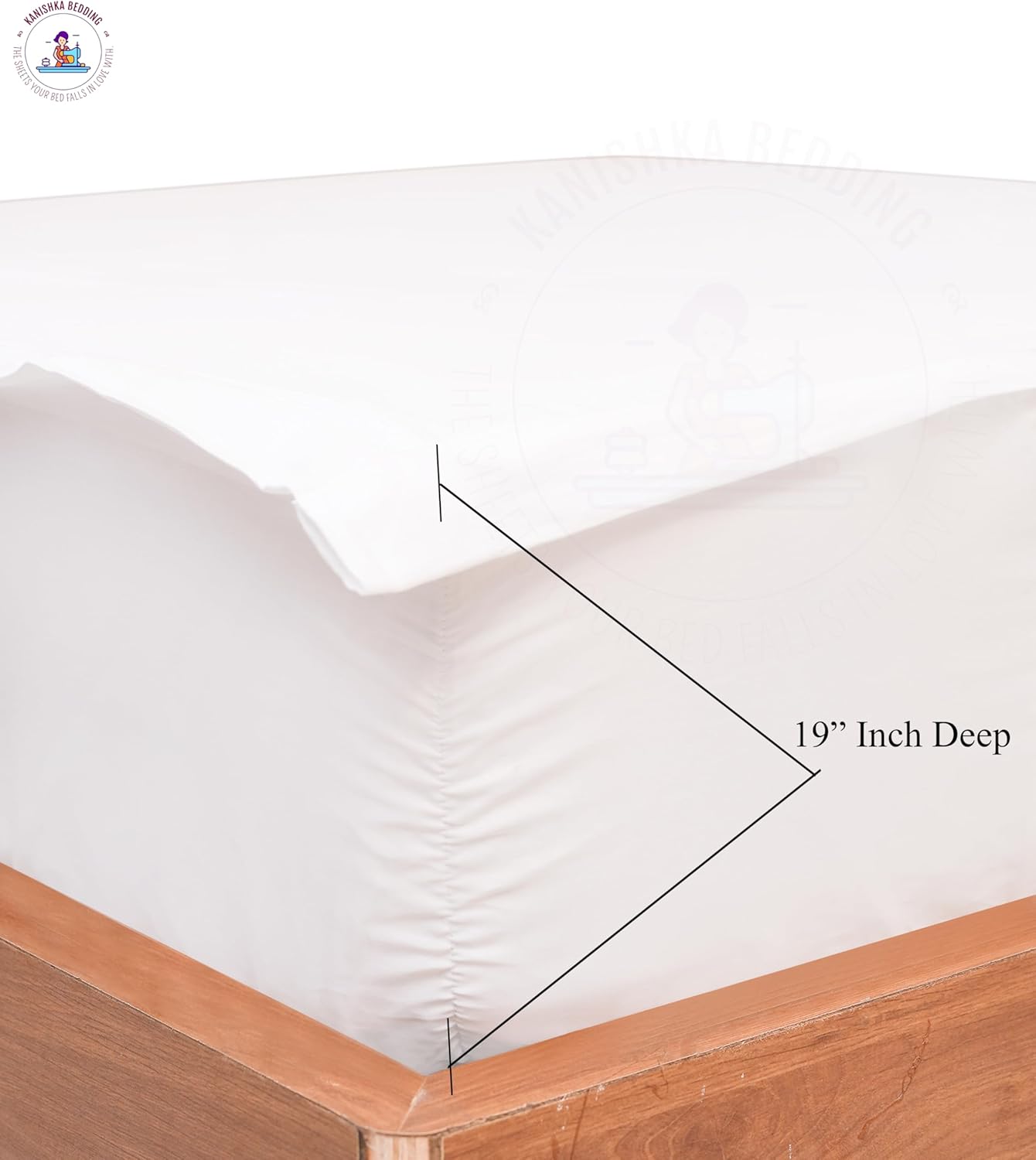 Zip-On Fitted Sheet Set - Includes 1 Fitted Sheet Base and 2 Zip-On Sheets - Designed for Mattresses with Up to 19" Inch Deep Pockets King Size - 600 TC - Ivory Color
