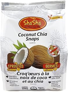 ShaSha Co. Coconut Chia Snap Cookie Bags
