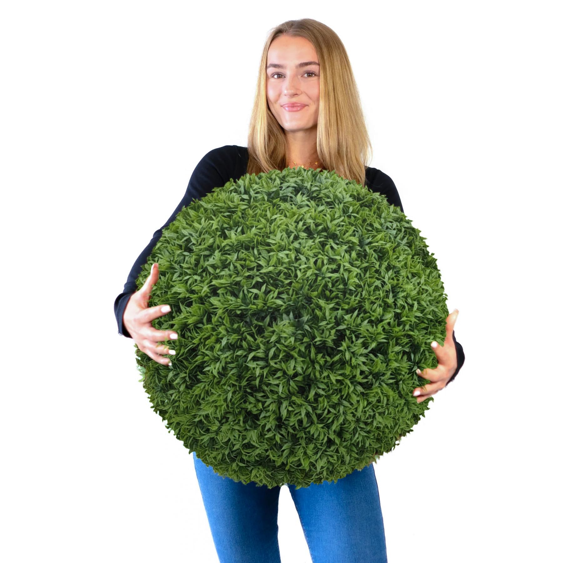 365 Curb Appeal 23" XL Topiary Balls (Better Than A Boxwood, 1 Faux Topiary Ball (2 Halves))