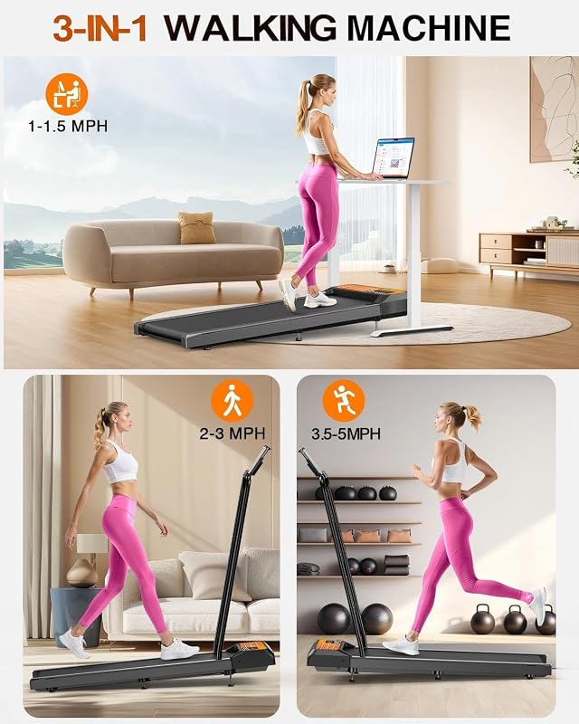 Walking Treadmill Pad with Adjustable 8% (Yellow) image 4