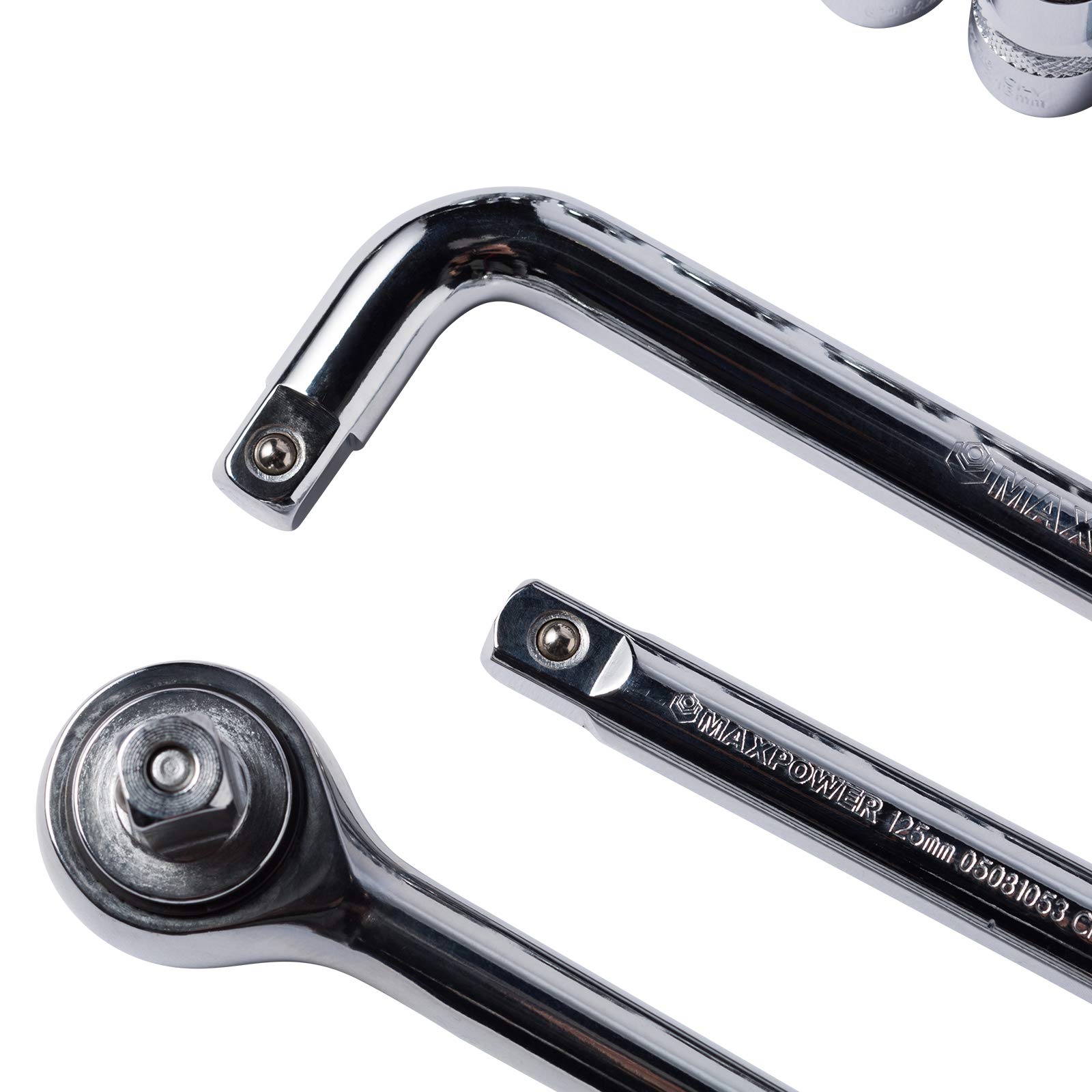 MAXPOWER Steckschlüssel-Set 12-teilig, 10–21 Mm – Chrom-Vanadium-Stahl, Mit Aufbewahrungsbox