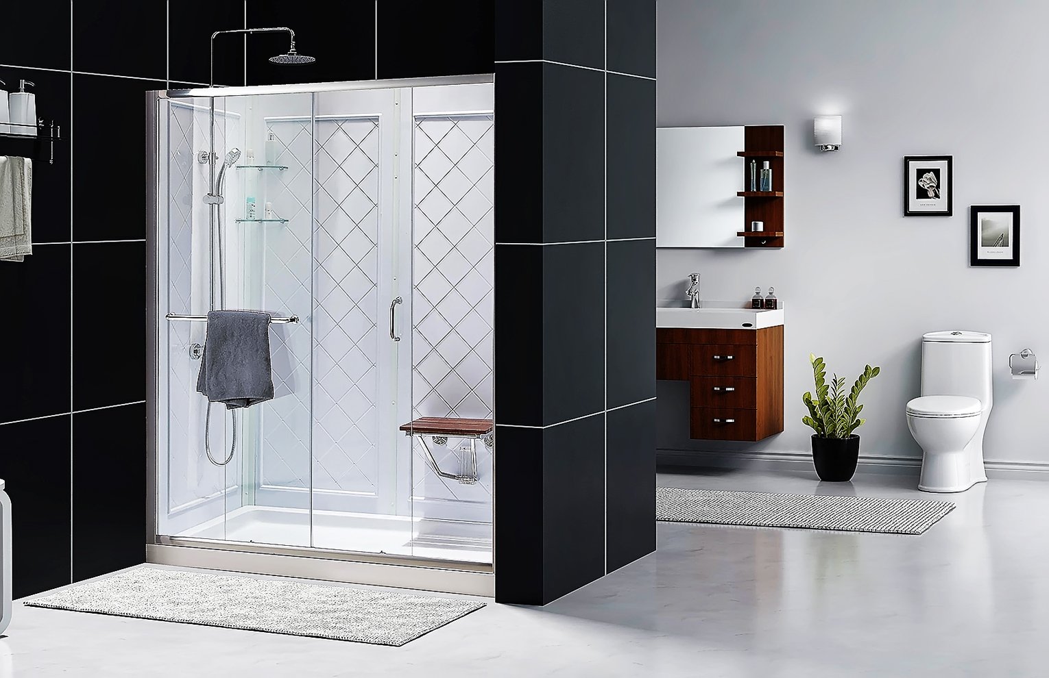 Amazon.co.jp: DreamLine Infinity-Z 32インチ D x 60インチ W x 76 3