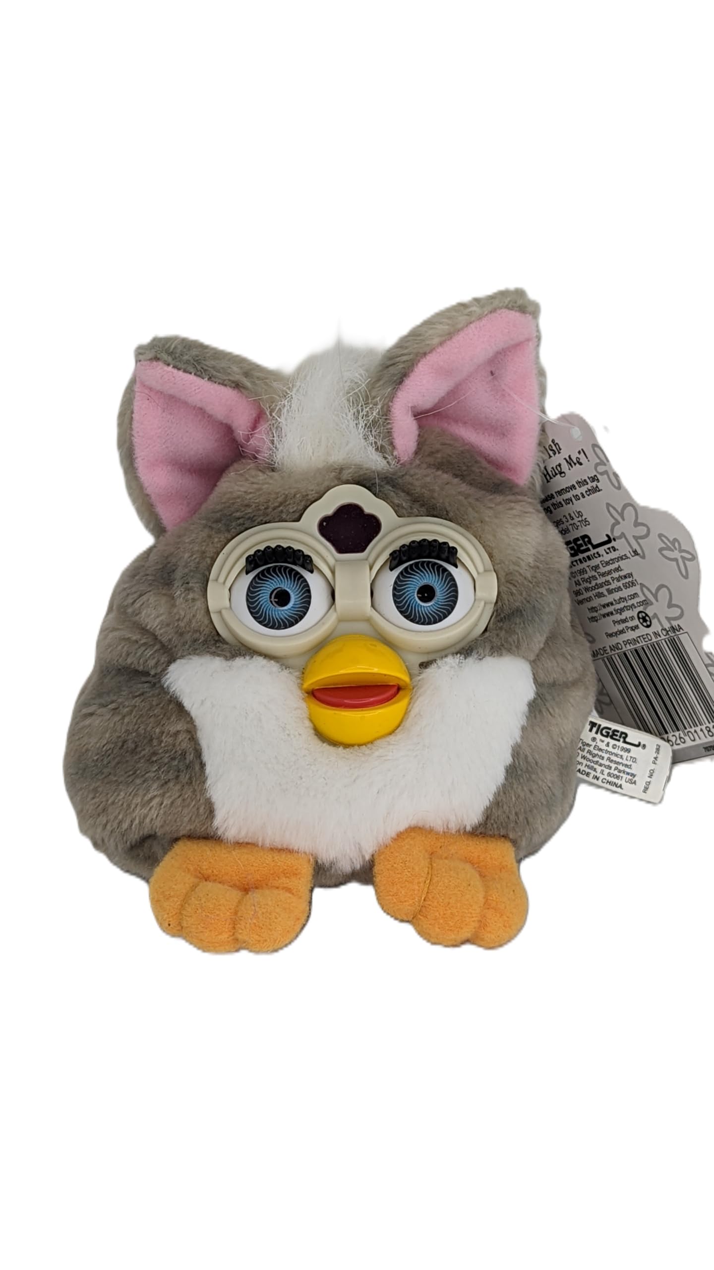 Plush Bean Bag Stuffed Furbie 5" 1990s Collectible Gift Figure