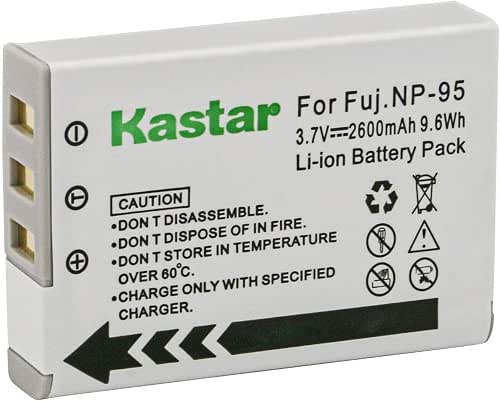 Kastar FNP-95 Battery 1-Pack Replacement for Fujifilm NP-95 NP95 FNP-95