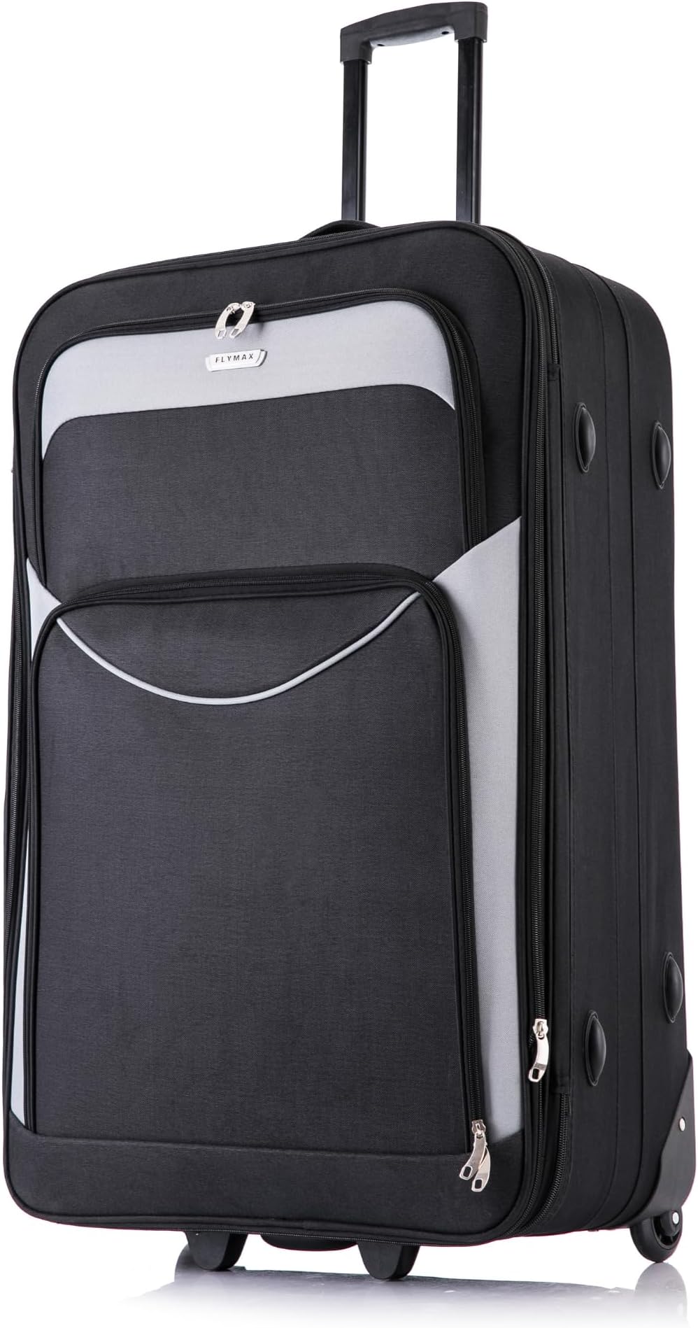 FLYMAX 32" Extra Large Suitcase Lightweight Luggage Expandable Hold Check in Travel Bag on Wheels Black 129L
