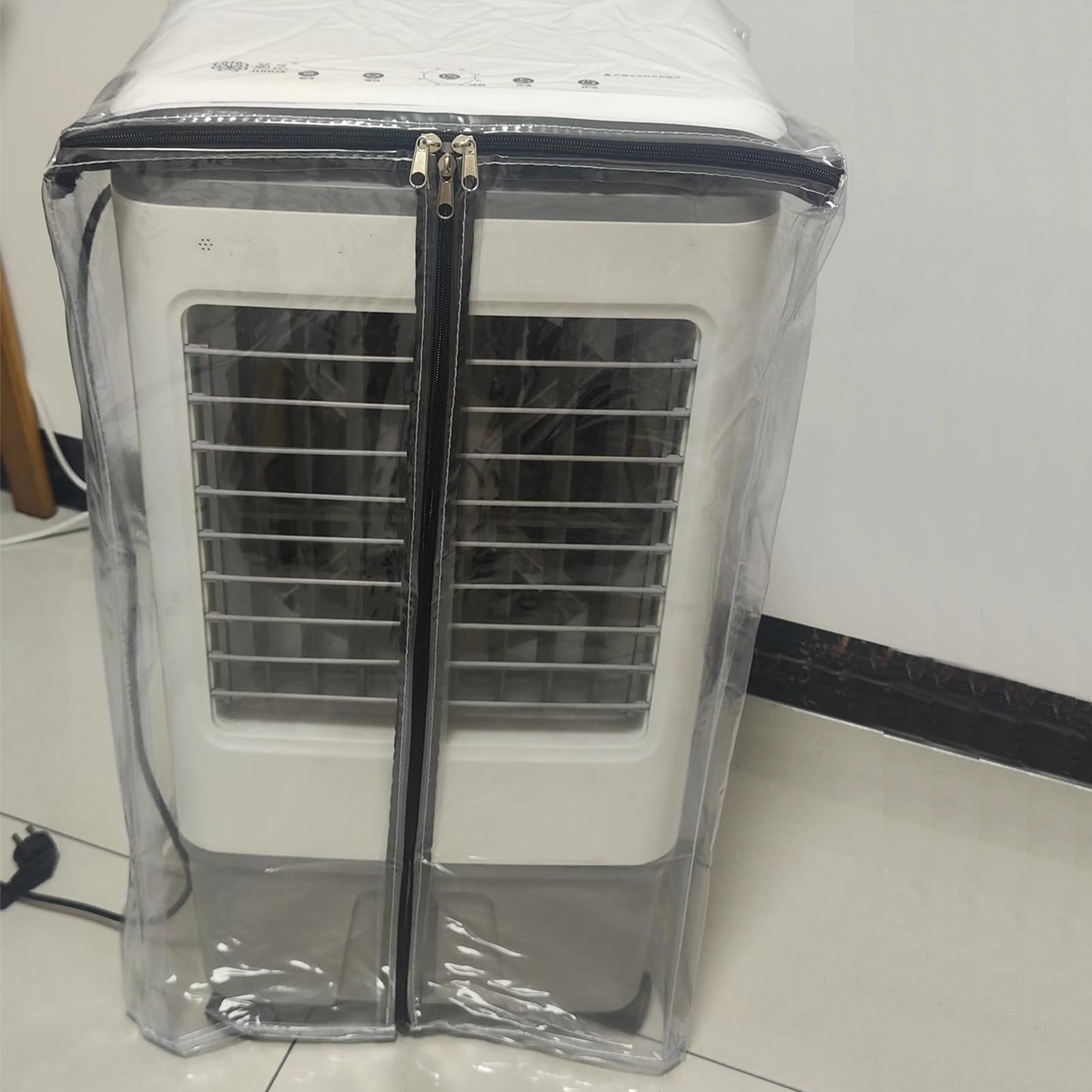 Housses De Protection pour éTagèRes MéTalliques Protege Etagere Vinyle Transparent Rangement Tissu Anti-poussière résistant à l'humidité(90x40x180cm)