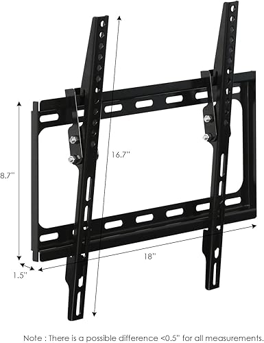 Miniatura 2 de FURINNO - Soporte de pared para TV