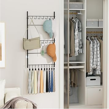 HapiRm Over Door Hat Rack - 3-Tier Wall Mounted Hat Storage Hold to 26 Caps