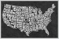 Vista 5 de Póster impreso de 18 x 12 pulgadas para aeropuertos de EE. UU