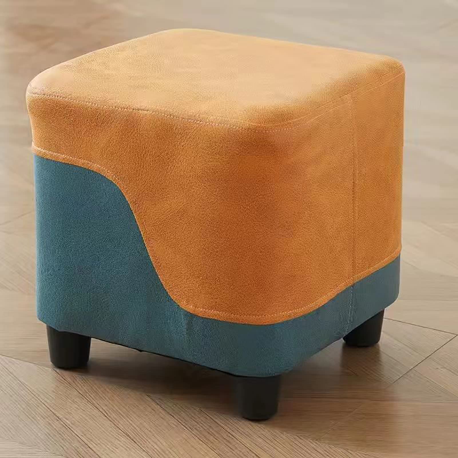 Repose-Pieds Ottoman en Simili Cuir contre la Fatigue des Jambes