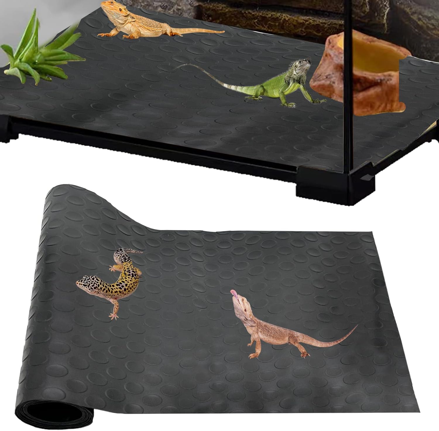 Hamiledyi Bearded Dragon Carpet Reptile Habitat Bedding