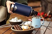 Vista 5 de Hydrapeak Tapa de repuesto con mango flexible, se adapta a todas las botellas de agua Hydrapeak con aislamiento de boca ancha, a prueba de fugas