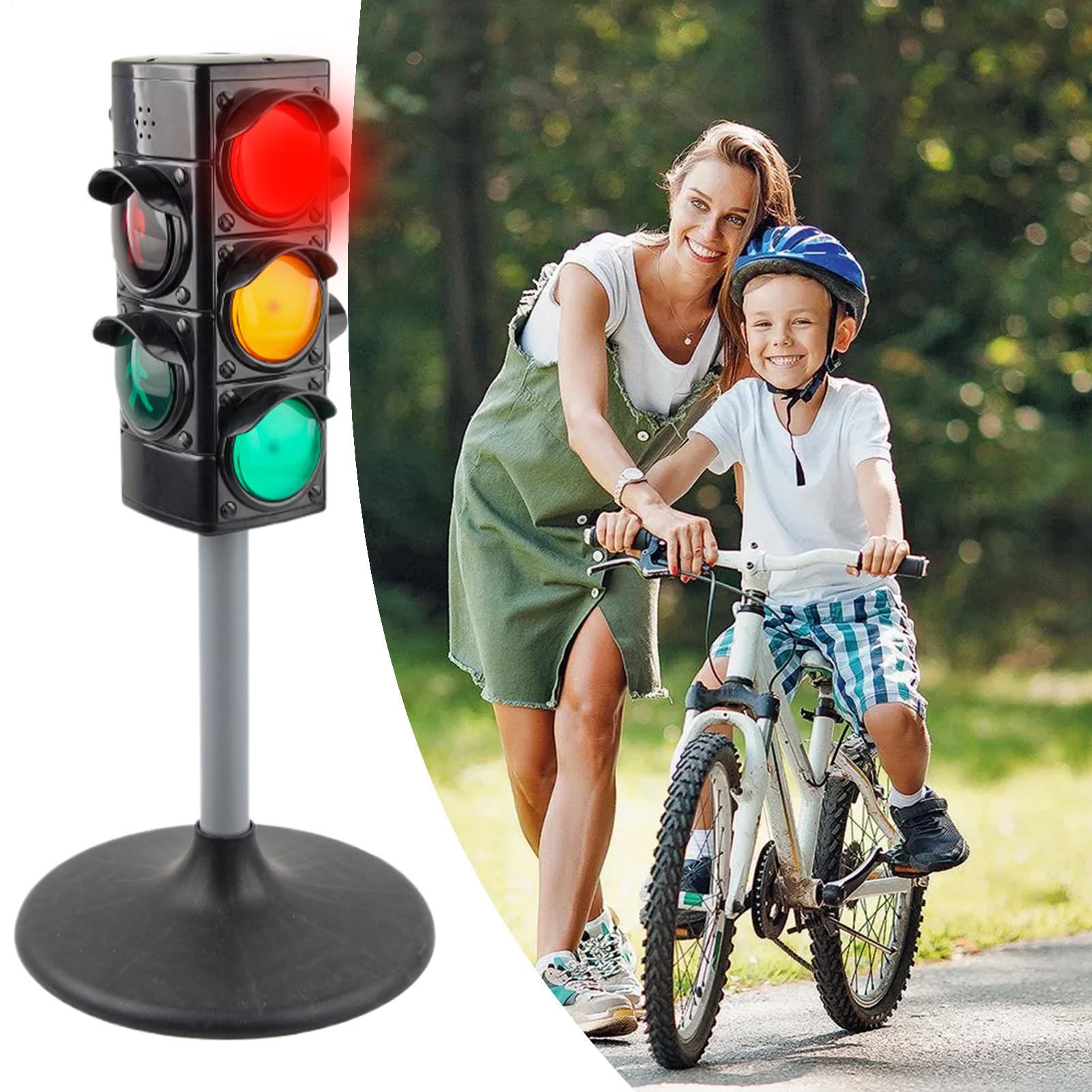 Semáforo Para Aulas, Señal de Paso con Luces y Sonidos, Juguetes Educativos Interactivos Lámparas Decorativas de Carretera Actividades de Aprendizaje para Patio Jardín Escuela Exterior
