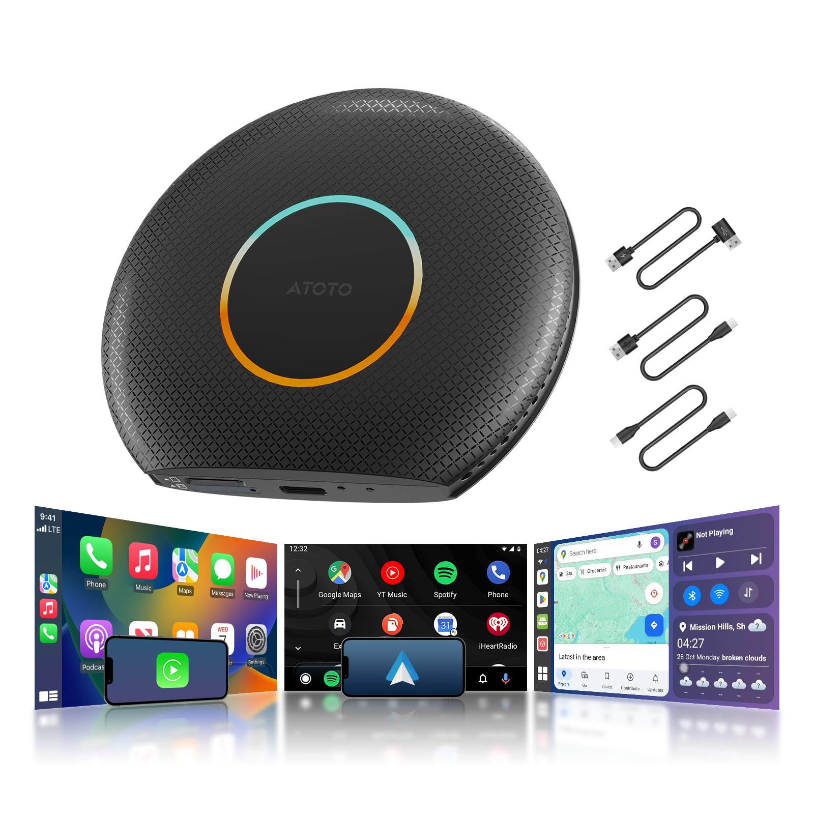Amazon.com: CB6 Car Video Box, 2025 Plug & Play AI Box CarPlay