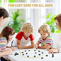 Vista 6 de Juego de ajedrez magnético, ajedrez magnético con cuerda, juego de mesa portátil de batalla intelectual y estrategia para noche de juegos familiares