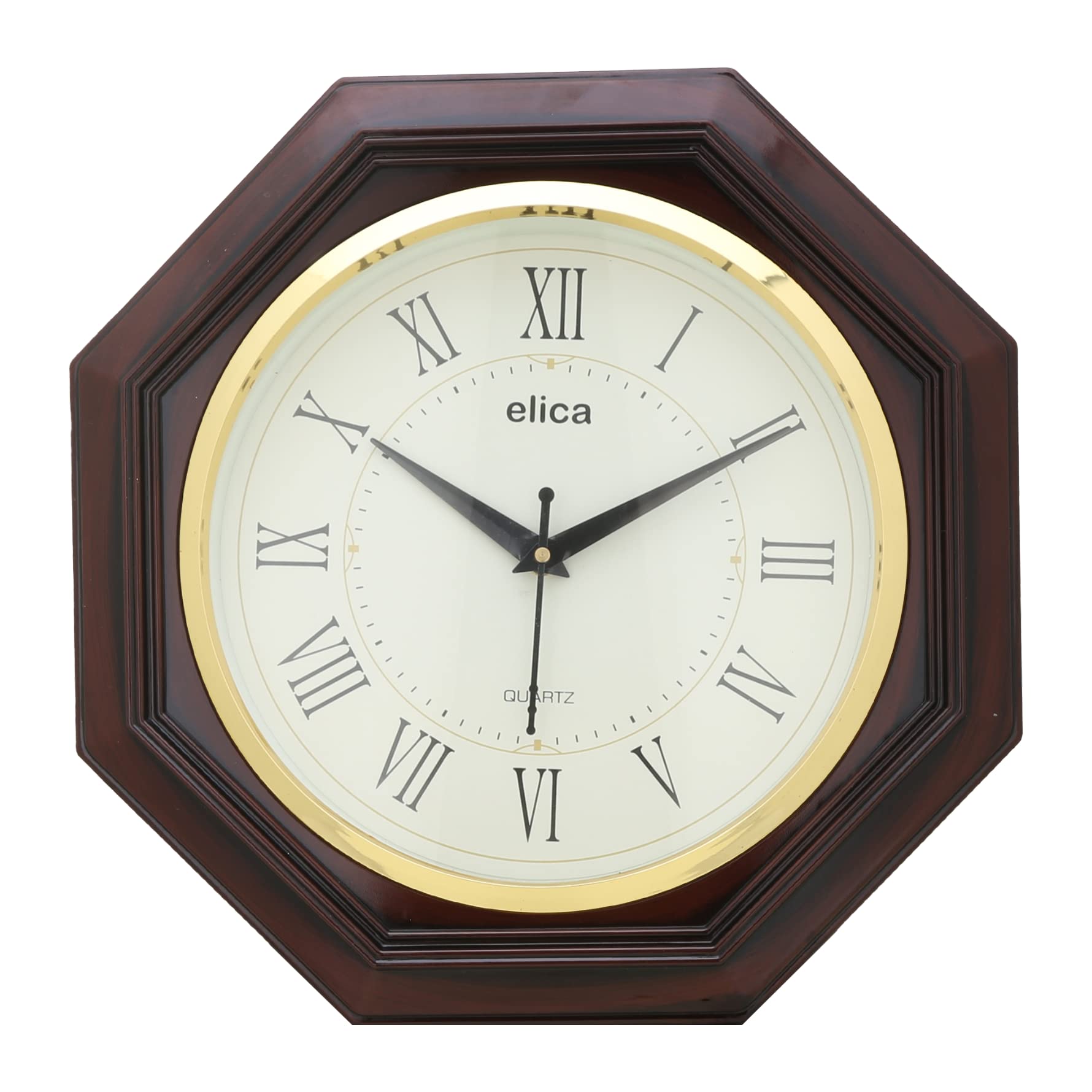 Elica Octagon Shape Classic Analog Wall Clock for Home, Living Room, Bedroom, Office, and Kitchen (30cm X 3cm X 30cm) (COLA-Roman)-image-13