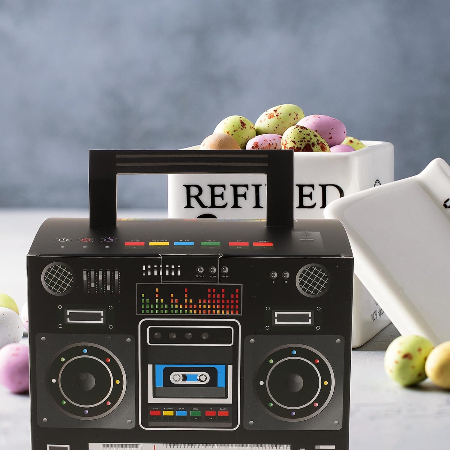 PRETYZOOM Retro Radio Candy Boxes 6pcs Paper Party Favor Pack image 4