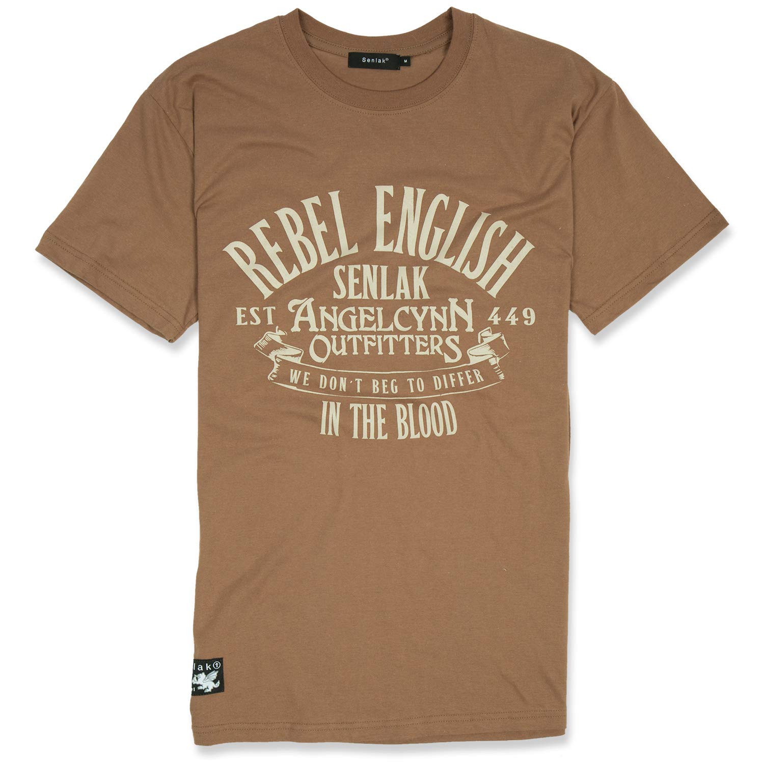 Senlak Rebel English England T-Shirt (M, Military Green)