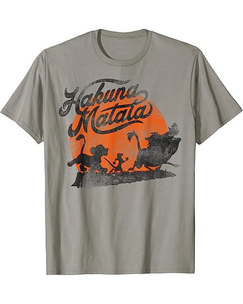 Disney Lion King Hakuna Matata Orange Sunset Vintage T-Shirt T-Shirt