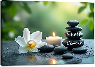 YIOZHAOFH Louts Wall Art Yoga Room Painting Zen Office Decor Women Spa P...