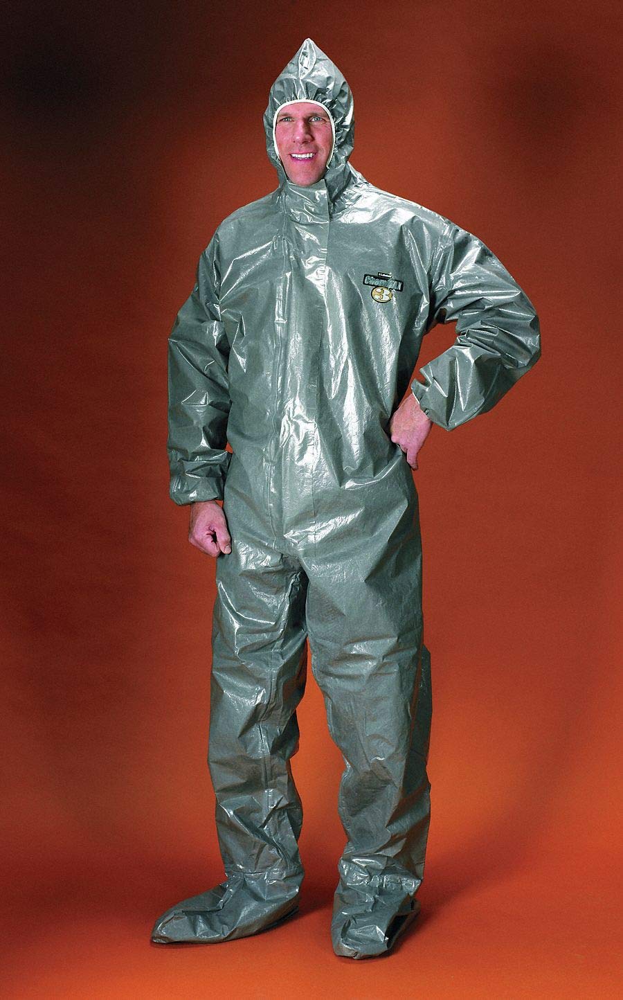 Hooded ChemMax(R) 3, Gray, Boots, 2XL