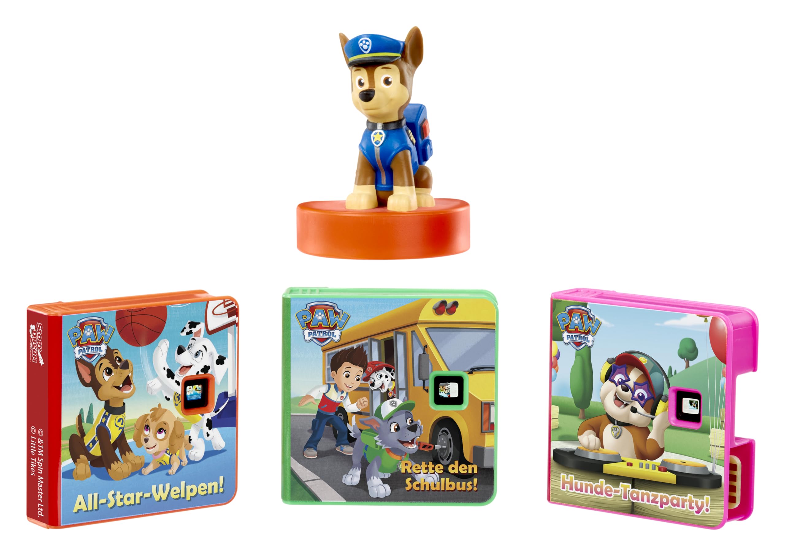 Little tikes PAW Patrol Hero Collection für Story Dream Machine - 3 Geschichten & 1 Figur, Storytime-Bücher mit Hörspielfigur, für Jungen und Mädchen ab 3 Jahren