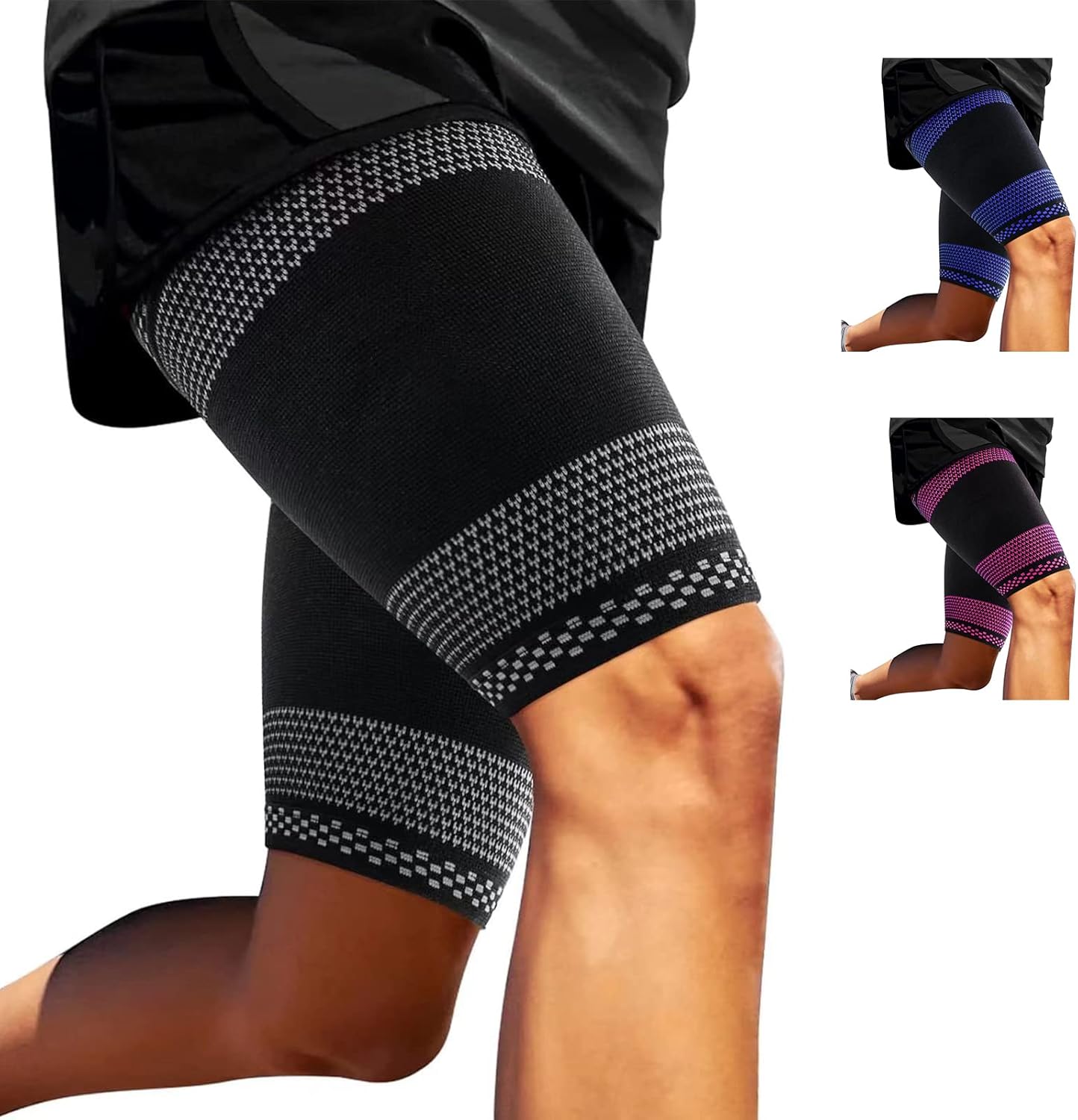 ABYON Thigh Compression Support Sleeves (Pair), Thigh Brace Breathable
