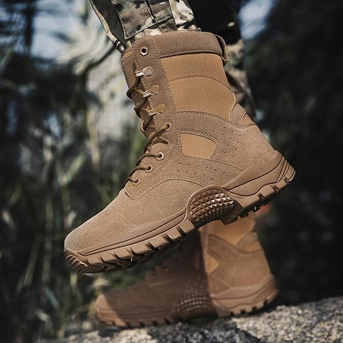 Amazon | [Muluso] メンズ ミリタリーブーツ タクティカルブーツ 作業