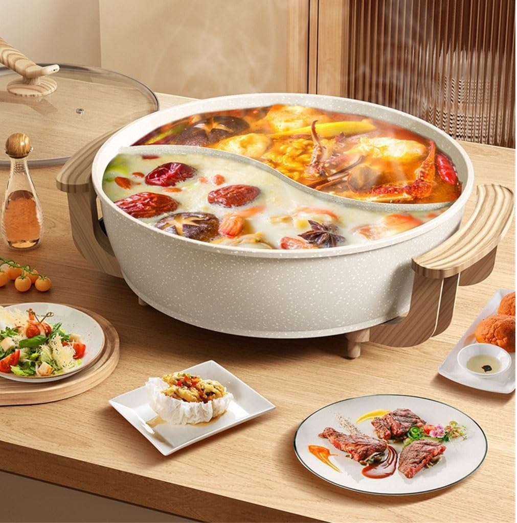 Steamed and Boiled Household Ears Soup Pot Does Not Stick Mstone Electric Hot Yuanyang