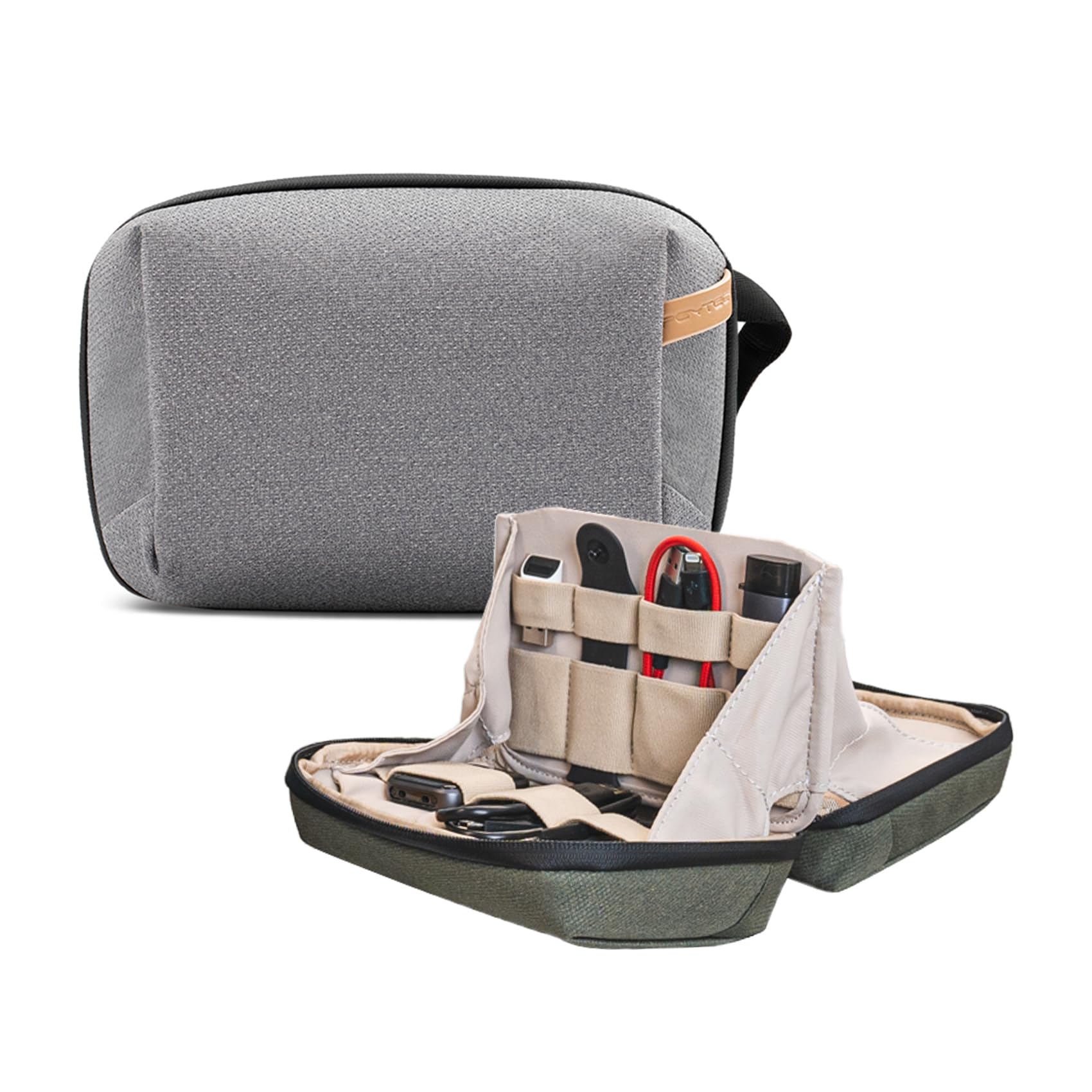 PGYTECHMini Tech Accessories Pouch Waterproof Small Electronics Organizer  Bag Tech Organizer Pouch for Cables, Phone Batteries, Photography SD card