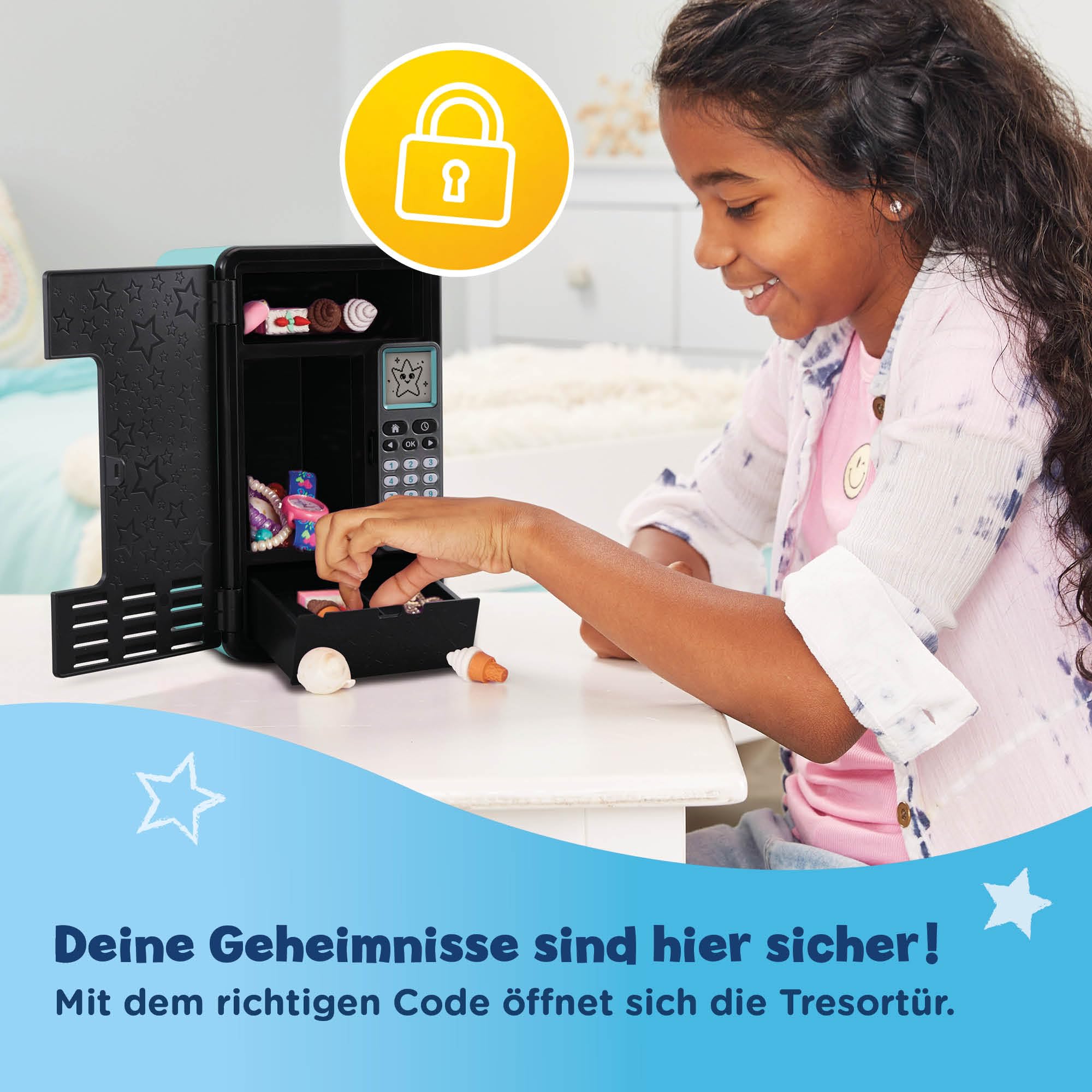 VTech Kidisecrets Traumtresor - Zahlencode Kindersafe mit 6 Spielen